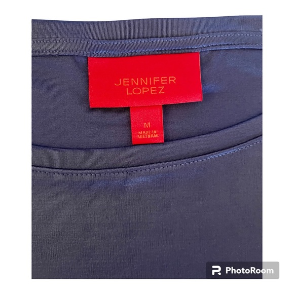 Elegant Deep Blue Blouse with Shiny Accents- NWT- Size M - Picture 6 of 12